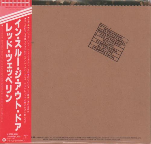 Led Zeppelin In Through The Out Door + Obi CD album (CDLP) Japanese ZEPCDIN251610