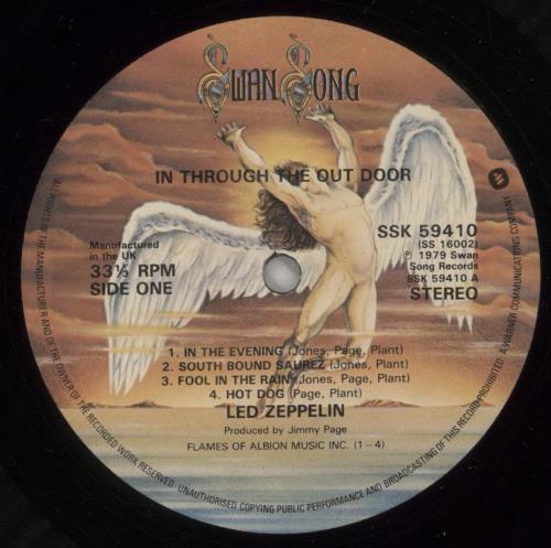 Led Zeppelin In Through The Out Door - 1st A - Complete - EX vinyl LP album (LP record) German ZEPLPIN793616