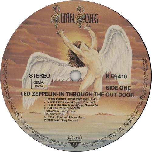 Led Zeppelin In Through The Out Door - 1st A - Complete vinyl LP album (LP record) German ZEPLPIN212605