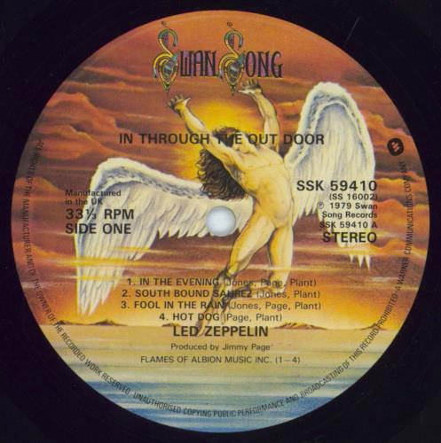 Led Zeppelin In Through The Out Door - 1st B - Complete - VG vinyl LP album (LP record) UK ZEPLPIN805218