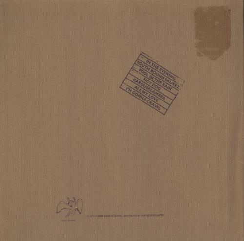 Led Zeppelin In Through The Out Door - 1st B - Complete - VG vinyl LP album (LP record) UK ZEPLPIN805218