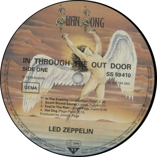 Led Zeppelin In Through The Out Door - 1st B - Complete vinyl LP album (LP record) German ZEPLPIN212603