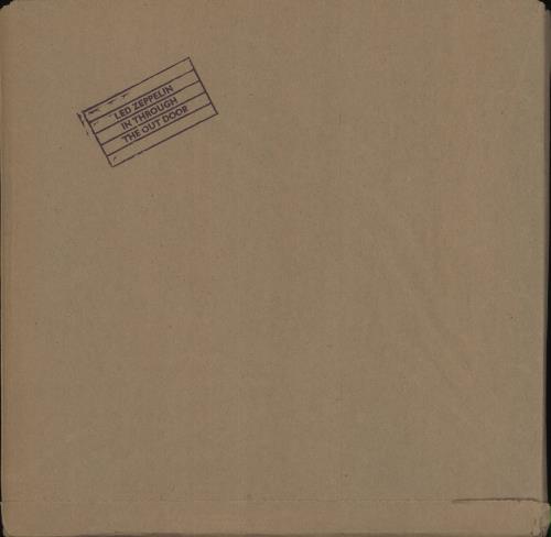 Led Zeppelin In Through The Out Door - B Sleeve vinyl LP album (LP record) Canadian ZEPLPIN718516