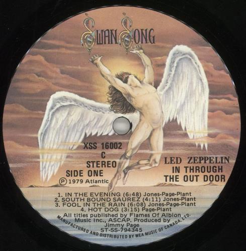 Led Zeppelin In Through The Out Door - B Sleeve vinyl LP album (LP record) Canadian ZEPLPIN718516