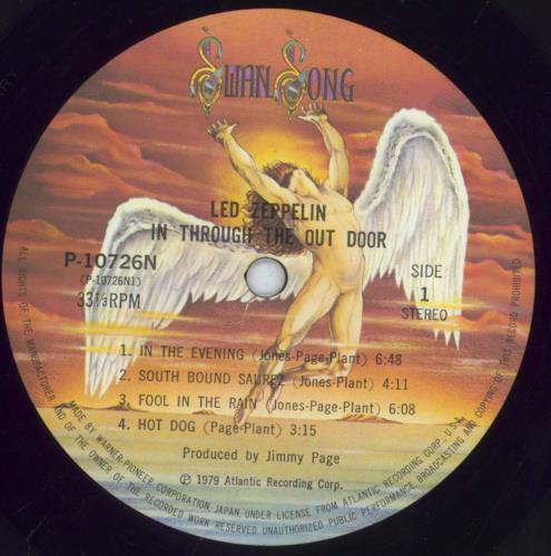 Led Zeppelin In Through The Out Door - Sleeve D + Obi vinyl LP album (LP record) Japanese ZEPLPIN180844