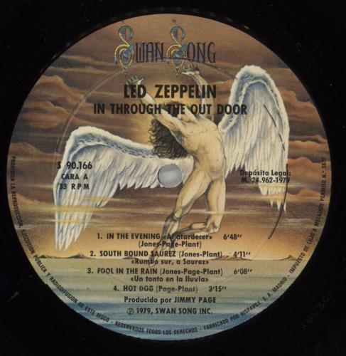 Led Zeppelin In Through The Out Door - Sleeve 'F' vinyl LP album (LP record) Spanish ZEPLPIN863991