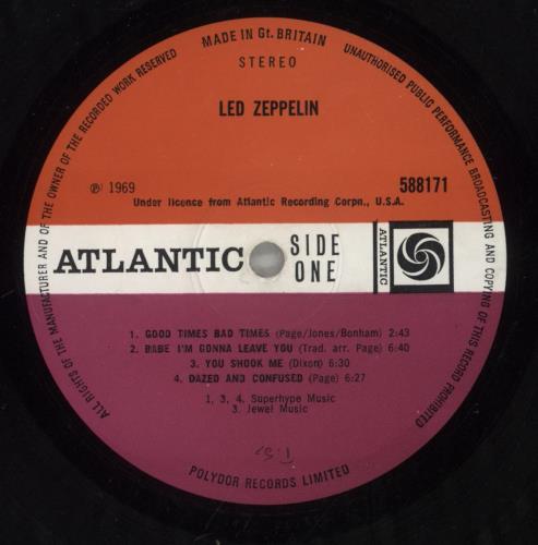 Led Zeppelin Led Zeppelin - 1st [A] - G vinyl LP album (LP record) UK ZEPLPLE877758