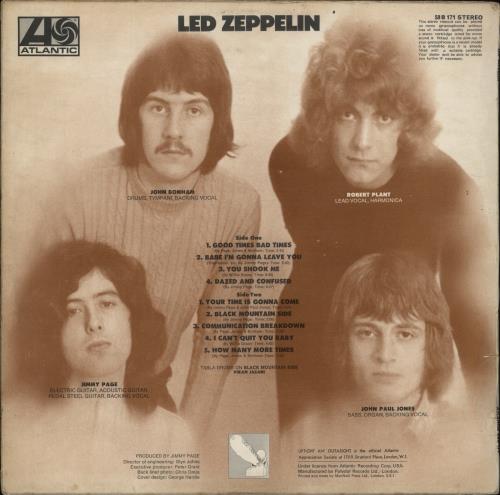 Led Zeppelin Led Zeppelin - 1st [A] - G vinyl LP album (LP record) UK ZEPLPLE877758