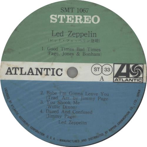 Led Zeppelin Led Zeppelin - 1st vinyl LP album (LP record) Japanese ZEPLPLE458019