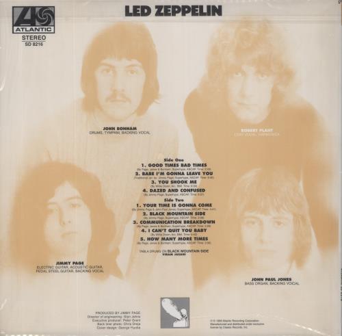 Led Zeppelin Led Zeppelin - 200gm - Sealed vinyl LP album (LP record) US ZEPLPLE850195