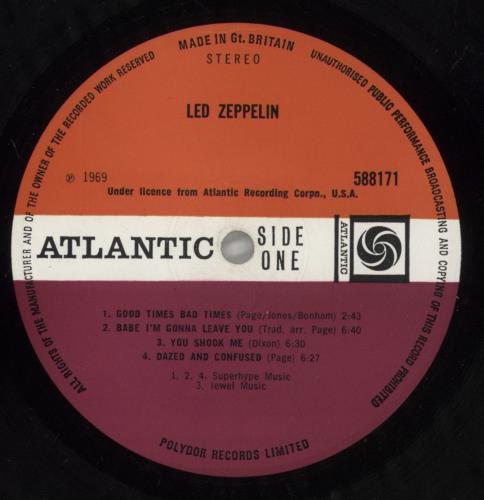 Led Zeppelin Led Zeppelin - 2nd - VG vinyl LP album (LP record) UK ZEPLPLE875496