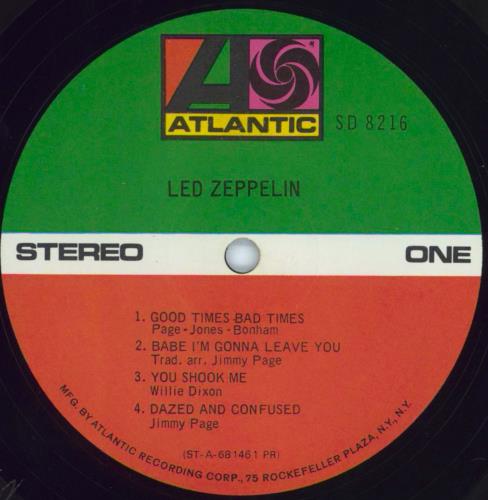 Led Zeppelin Led Zeppelin - 3rd vinyl LP album (LP record) US ZEPLPLE306538