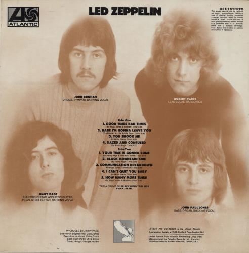 Led Zeppelin Led Zeppelin - 3rd vinyl LP album (LP record) UK ZEPLPLE81191