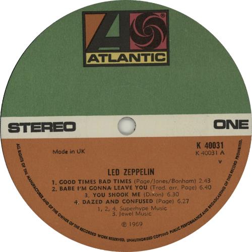 Led Zeppelin Led Zeppelin - 4� vinyl LP album (LP record) UK ZEPLPLE655667