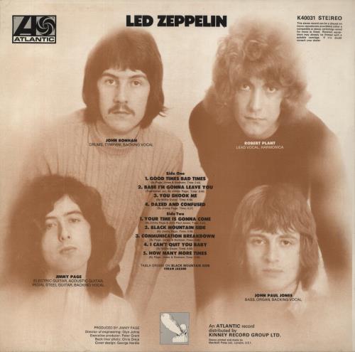 Led Zeppelin Led Zeppelin - 6th vinyl LP album (LP record) UK ZEPLPLE858375