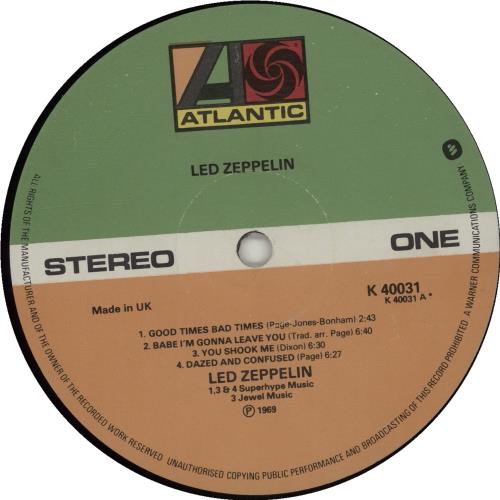 Led Zeppelin Led Zeppelin - 8th vinyl LP album (LP record) UK ZEPLPLE681780