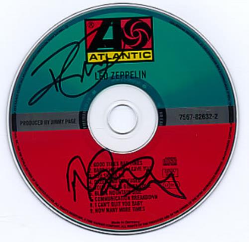 Led Zeppelin Led Zeppelin - Autographed Twice! CD album (CDLP) German ZEPCDLE331688