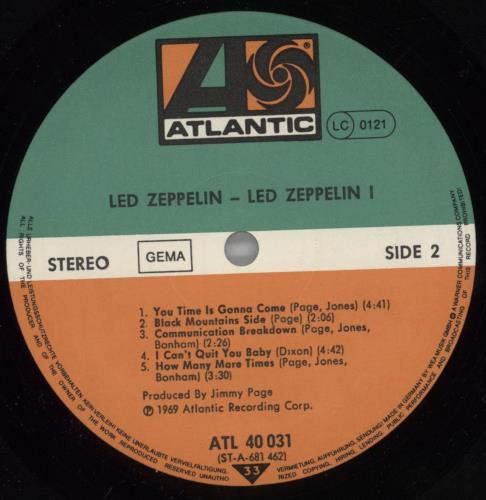 Led Zeppelin Led Zeppelin - Laminated vinyl LP album (LP record) German ZEPLPLE701712