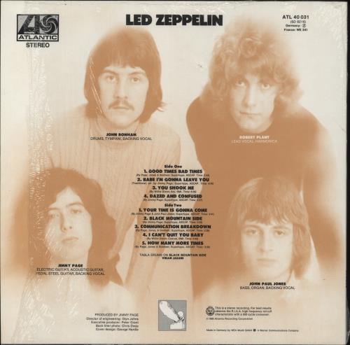 Led Zeppelin Led Zeppelin - Shrink vinyl LP album (LP record) German ZEPLPLE864367