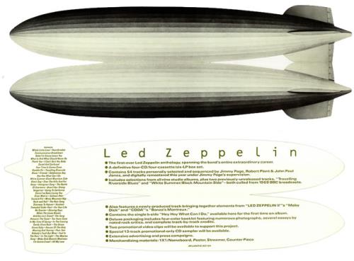 Led Zeppelin Led Zeppelin Box Set media press pack US ZEPPPLE453813