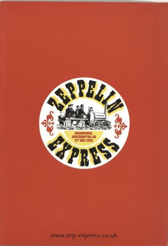 Led Zeppelin Led Zeppelin Express 2005 tour programme UK ZEPTRLE693628