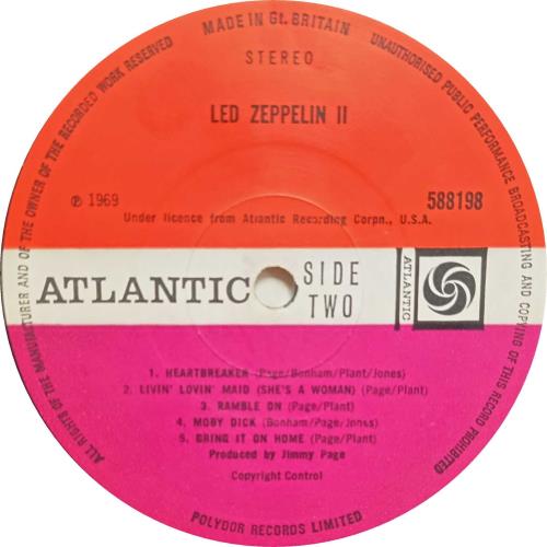 Led Zeppelin Led Zeppelin II - 1st Transitional 2nd lbl vinyl LP album (LP record) UK ZEPLPLE772463