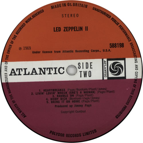 Led Zeppelin Led Zeppelin II - 1st vinyl LP album (LP record) UK ZEPLPLE598239