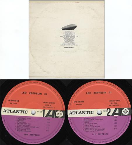 Led Zeppelin Led Zeppelin III - 1st - EX vinyl LP album (LP record) French ZEPLPLE350902