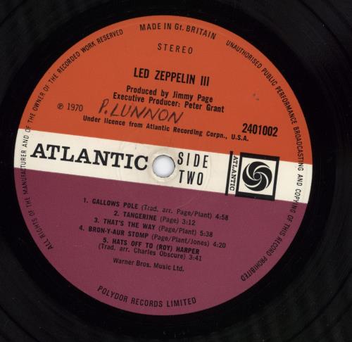 Led Zeppelin Led Zeppelin III - 1st - WOL - VG vinyl LP album (LP record) UK ZEPLPLE686066