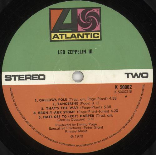 Led Zeppelin Led Zeppelin III - 6th - Mislabelled vinyl LP album (LP record) UK ZEPLPLE743705