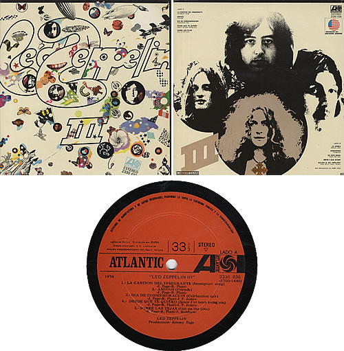 Led Zeppelin Led Zeppelin III vinyl LP album (LP record) Mexican ZEPLPLE323090