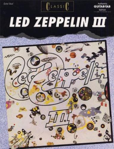 Led Zeppelin Led Zeppelin III book UK ZEPBKLE372920