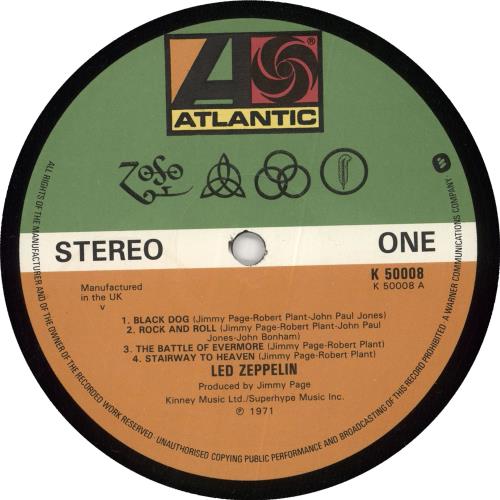 Led Zeppelin Led Zeppelin IV - 11th vinyl LP album (LP record) UK ZEPLPLE724524