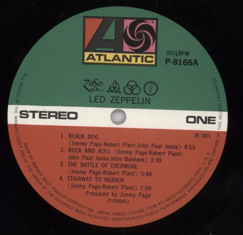 Led Zeppelin Led Zeppelin IV - 1st + Star Card vinyl LP album (LP record) Japanese ZEPLPLE236908