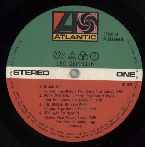 Led Zeppelin Led Zeppelin IV - 2nd - EX vinyl LP album (LP record) Japanese ZEPLPLE597613