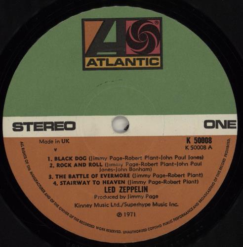 Led Zeppelin Led Zeppelin IV - 6th - Top - EX vinyl LP album (LP record) UK ZEPLPLE584475