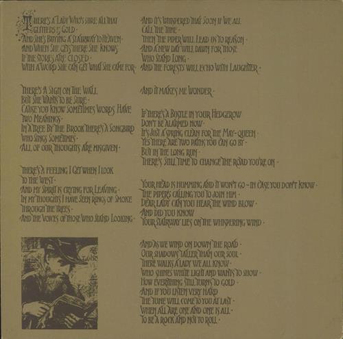 Led Zeppelin Led Zeppelin IV vinyl LP album (LP record) New Zealand ZEPLPLE794187