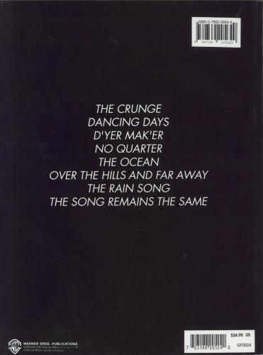 Led Zeppelin Led Zeppelin V - Houses Of The Holy book US ZEPBKLE832540