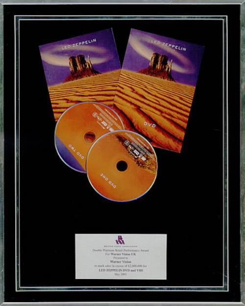 Led Zeppelin Led Zeppelin award disc UK ZEPAWLE522768