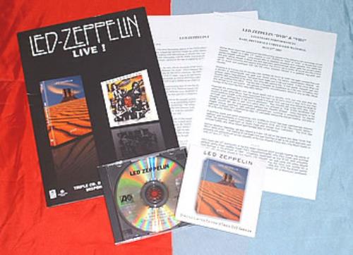 Led Zeppelin Live! media press kit French ZEPKILI293804
