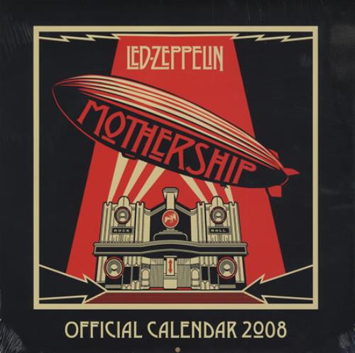 Led Zeppelin Official Calendar 2008 calendar UK ZEPCAOF395629