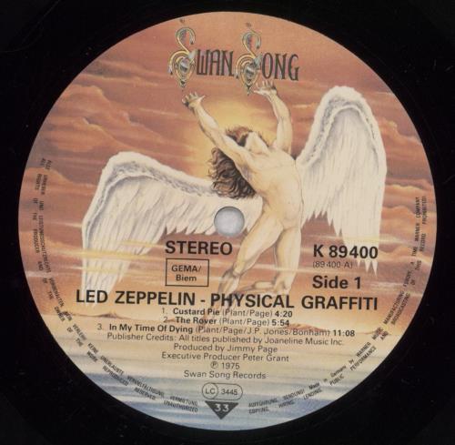 Led Zeppelin Physical Graffiti - 80s Misspellings - EX 2-LP vinyl record set (Double LP Album) German ZEP2LPH698931