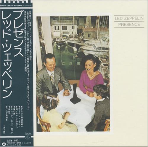 Led Zeppelin Presence + Obi CD album (CDLP) UK ZEPCDPR248162