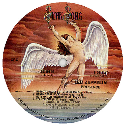 Led Zeppelin Presence - Columbia House vinyl LP album (LP record) US ZEPLPPR229205