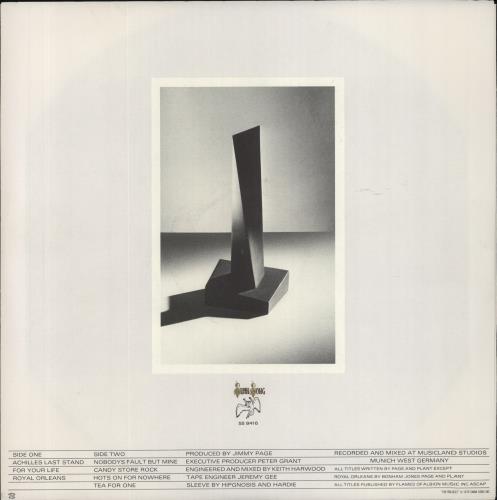 Led Zeppelin Presence vinyl LP album (LP record) Canadian ZEPLPPR655449