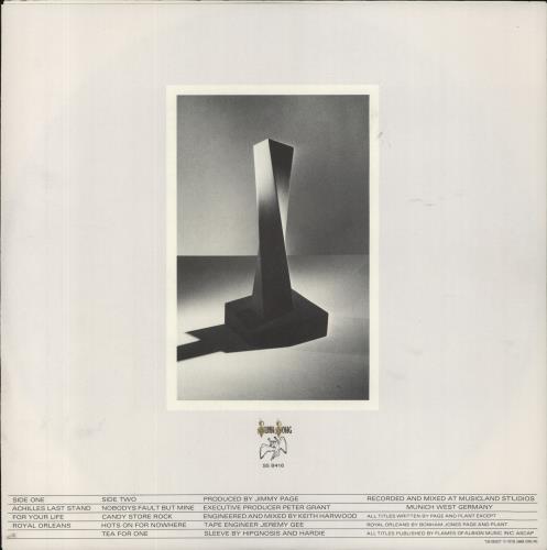 Led Zeppelin Presence vinyl LP album (LP record) Canadian ZEPLPPR655449