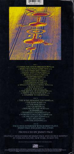 Led Zeppelin Remasters - 3 Cd Set 3-CD album set (Triple CD) US ZEP3CRE04866