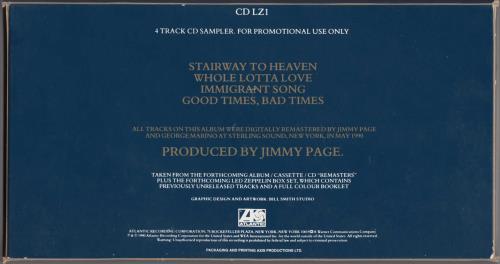 Led Zeppelin Remasters CD album (CDLP) German ZEPCDRE419112