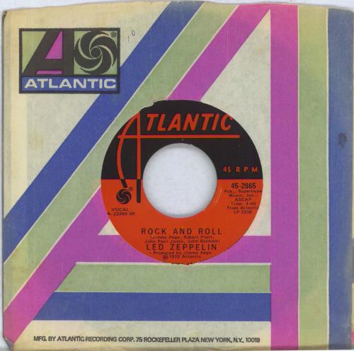 Led Zeppelin Rock And Roll 7" vinyl single (7 inch record / 45) US ZEP07RO822970