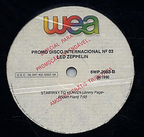 Led Zeppelin Stairway To Heaven 12" vinyl single (12 inch record / Maxi-single) Brazilian ZEP12ST241815